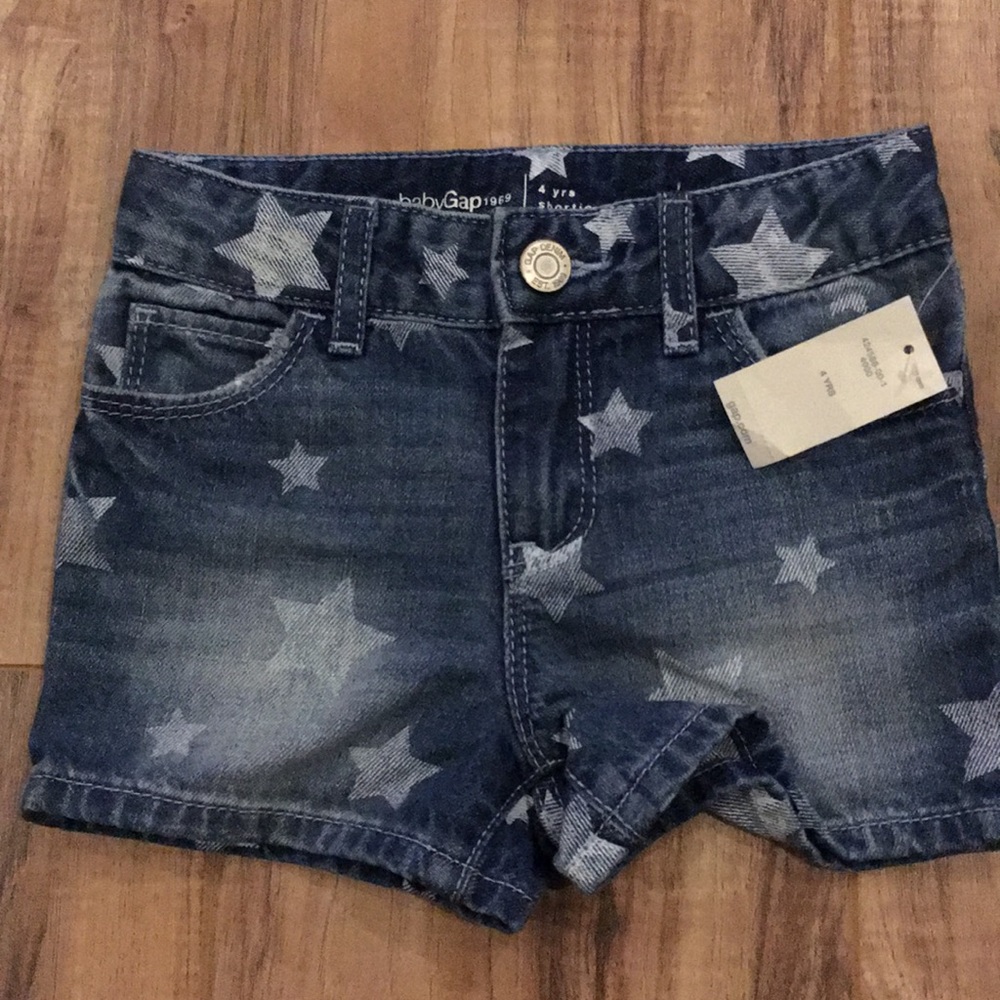New Girls Baby Gap 1969 Shortie Shorts Size 4